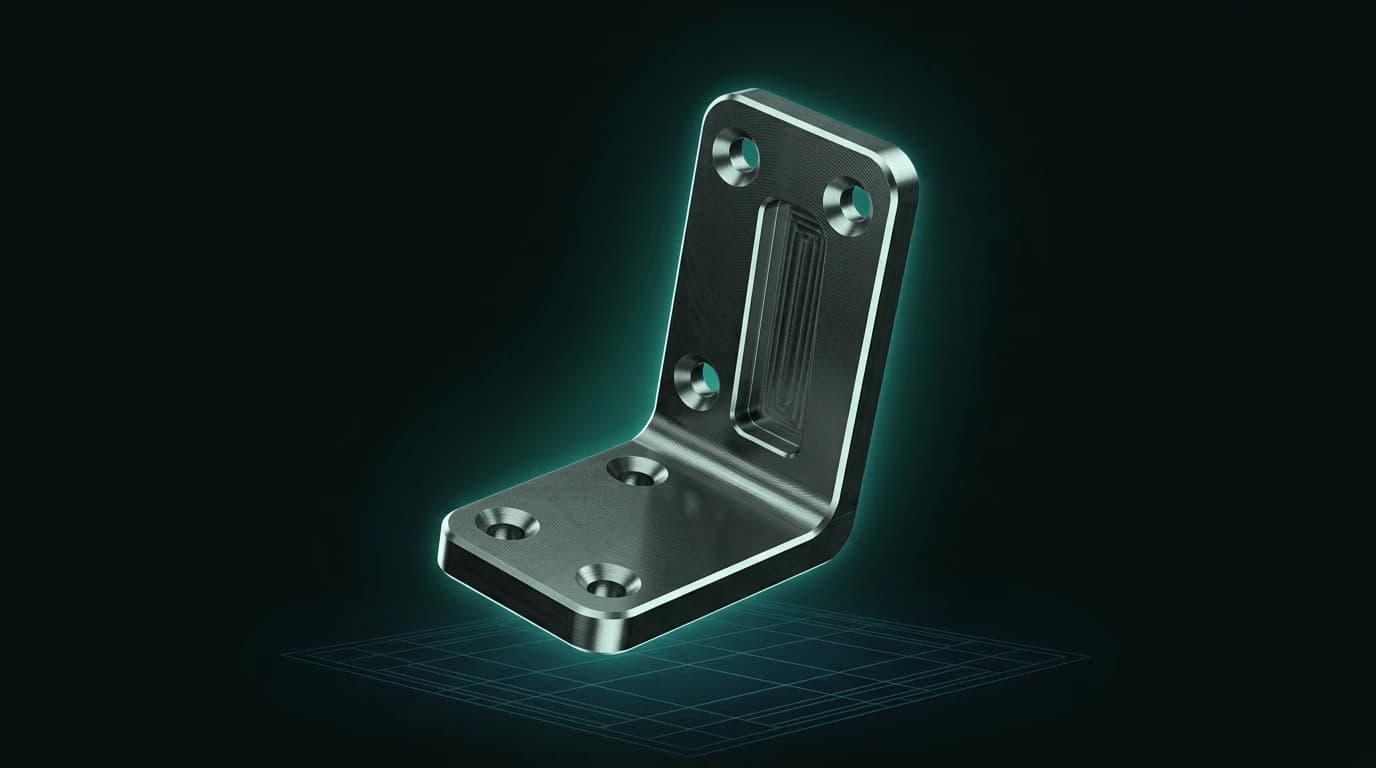 A mounting bracket preview with driving dimensions shown as sliders