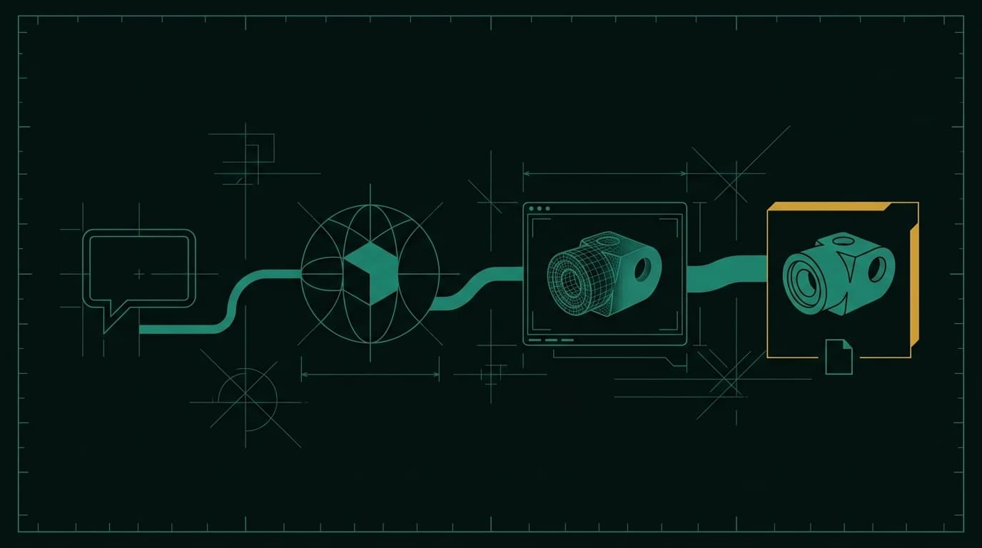 A studio follow-up box beside a mechanical part preview