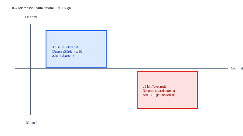 ISO Tolerans ve Uyum Sistemi (Fit) - H7/g6